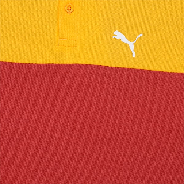 Colorblock Youth Regular Fit Polo, Astro Red-Yellow sizzle, extralarge-IND