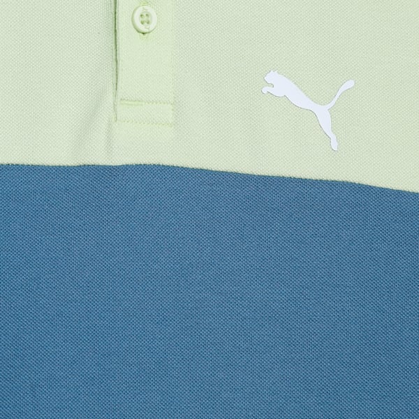 Colorblock Youth Regular Fit Polo, Blue Horizon, extralarge-IND