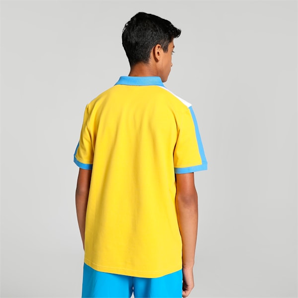 Colorblock Youth Regular Fit Polo, Fresh Pear, extralarge-IND