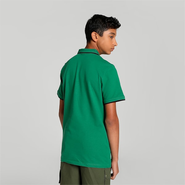 Collar Tipping Youth Regular Fit Polo, Vine, extralarge-IND