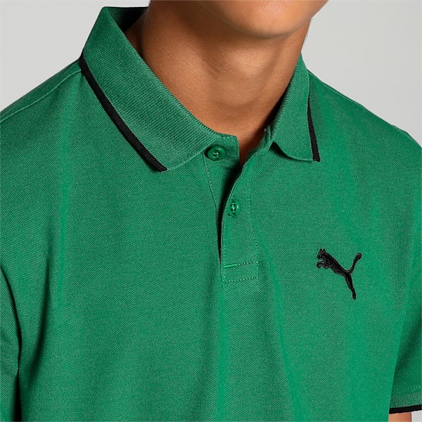Collar Tipping Youth Regular Fit Polo, Vine, extralarge-IND