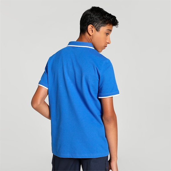 Collar Tipping Youth Regular Fit Polo, Royal Sapphire, extralarge-IND