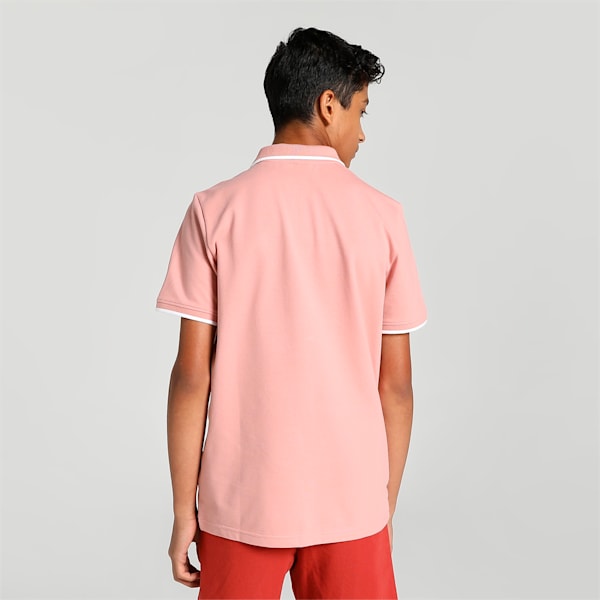 Collar Tipping Youth Regular Fit Polo, Rosette, extralarge-IND