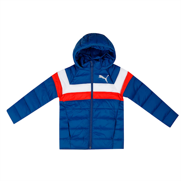 Colorblock Padded Youth Jacket, Blazing Blue, extralarge-IND