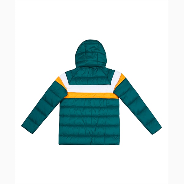 Colorblock Padded Youth Jacket, Varsity Green, extralarge-IND