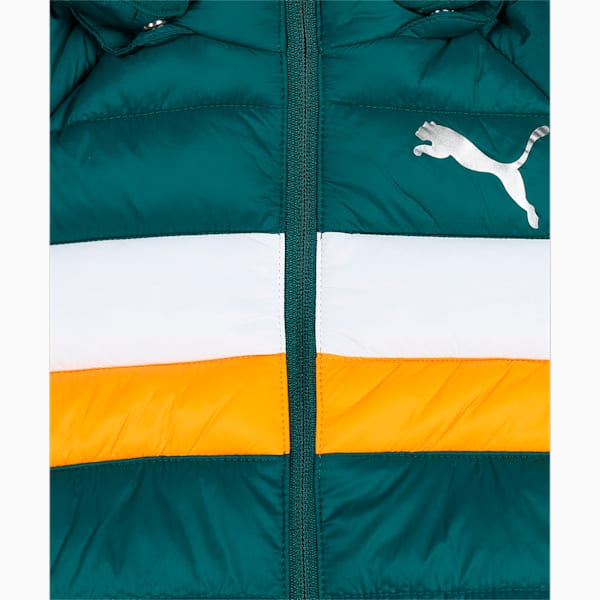 Colorblock Padded Youth Jacket, Varsity Green, extralarge-IND