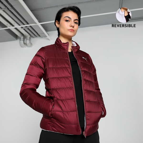 Women's Reversible Padded Jacket, Dark Jasper, extralarge-IND