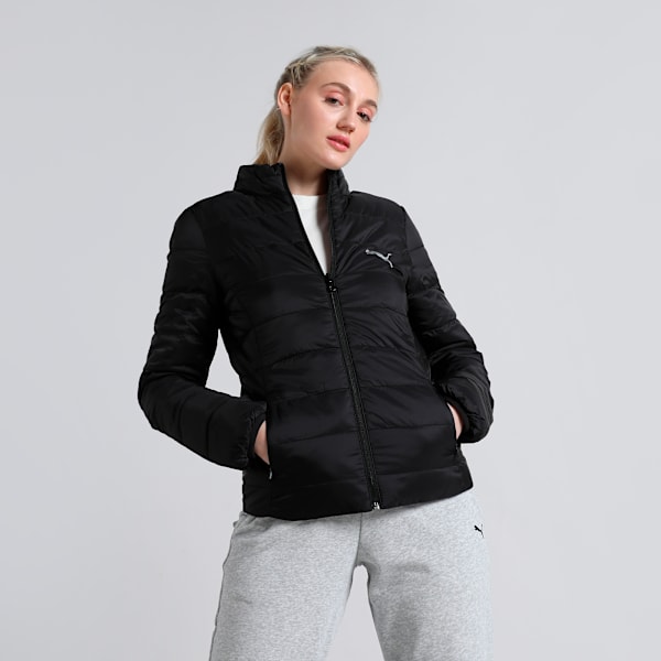 Women's Reversible Padded Jacket, PUMA Black-Pale Plum, extralarge-IND