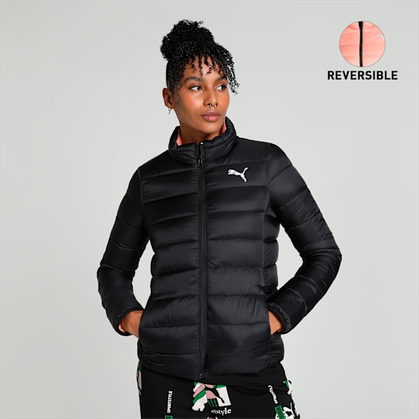 Women's Reversible Padded Jacket, PUMA Black, extralarge-IND