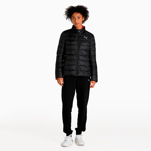 PUMA Women's Reversible Padded Jacket, Puma Black, extralarge-IND