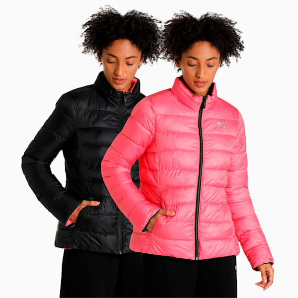 PUMA Women's Reversible Padded Jacket, Puma Black, extralarge-IND