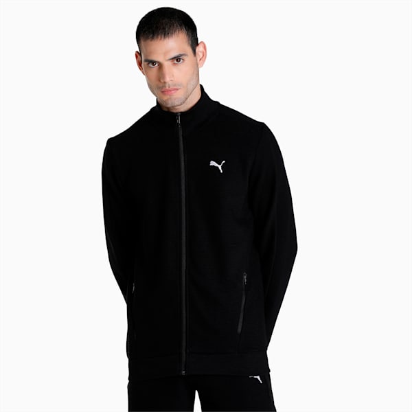 Ottoman Men's Full Zip Slim Fit Jacket, Puma Black, extralarge-IND