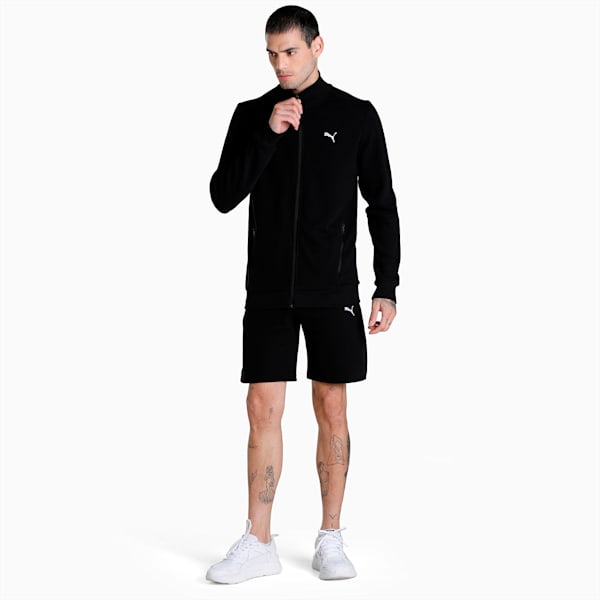 Ottoman Men's Full Zip Slim Fit Jacket, Puma Black, extralarge-IND