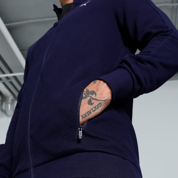 Ottoman Men's Full Zip Slim Fit Jacket, PUMA Navy, extralarge-IND