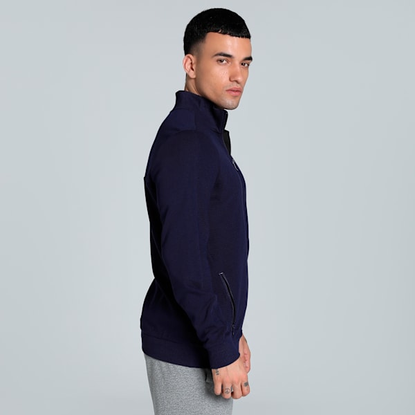 Ottoman Men's Full Zip Slim Fit Jacket, PUMA Navy, extralarge-IND