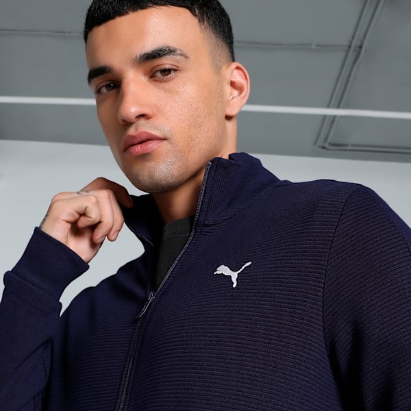 Ottoman Men's Full Zip Slim Fit Jacket, PUMA Navy, extralarge-IND