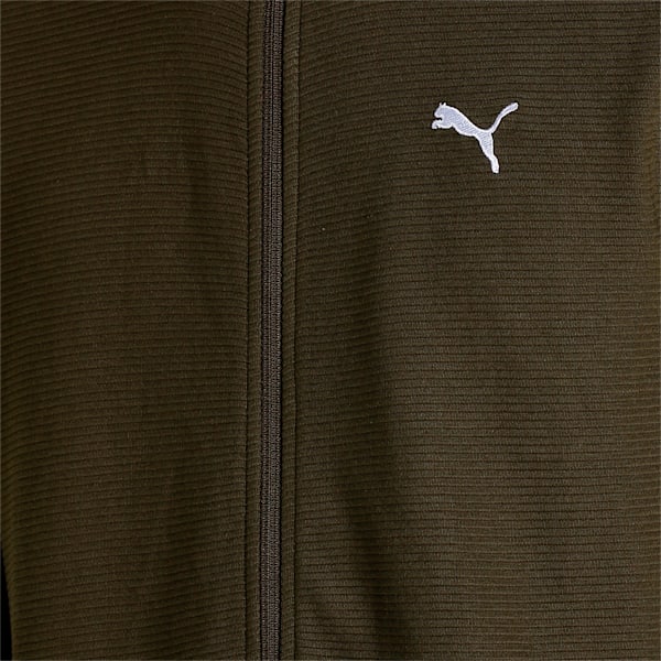 Ottoman Men's Full Zip Slim Fit Jacket, Deep Olive, extralarge-IND