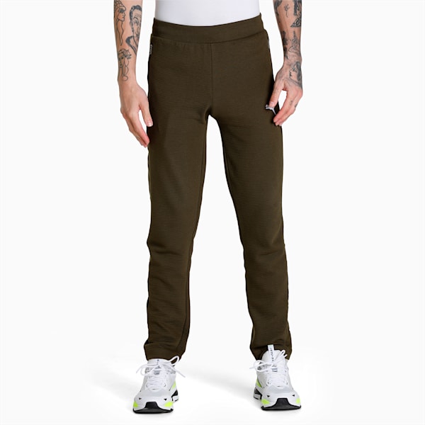 Ottoman Men's Slim Fit Sweat Pants, Deep Olive, extralarge-IND
