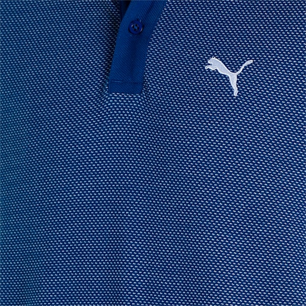 Jacquard Men's Polo, Blazing Blue