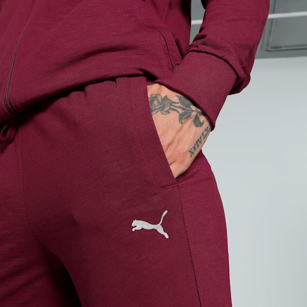Slub Men's Slim Fit Pants, Team Regal Red, extralarge-IND