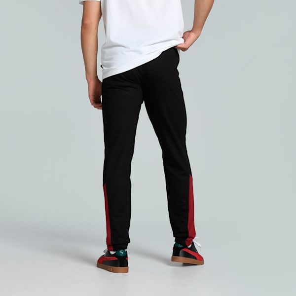 Slub Men's Slim Fit Pants, PUMA Black-PUMA White, extralarge-IND