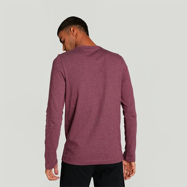 Henley Men's Slim Fit T-shirt, Dark Jasper Heather, extralarge-IND