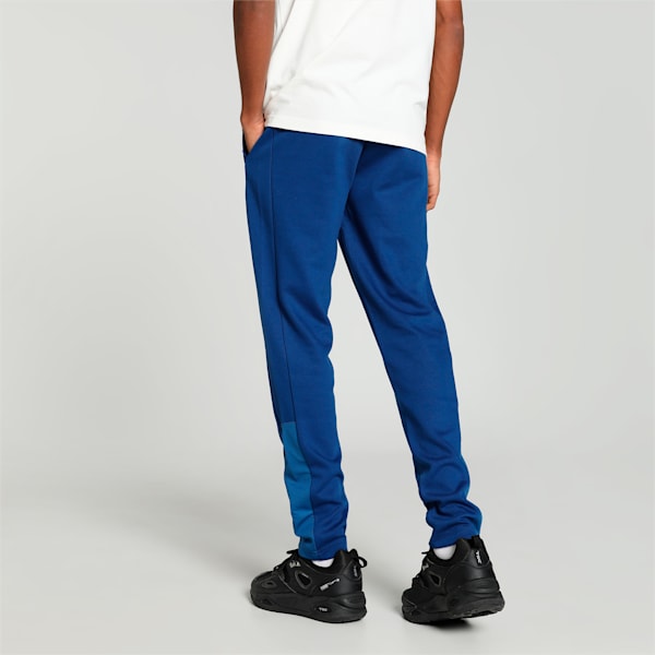 Overlay Men's Slim Fit Track Pants, Blazing Blue-Puma black, extralarge-IND