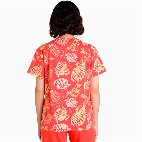 Summer Squeeze AOP Women's T-Shirt, Salmon, extralarge-IND