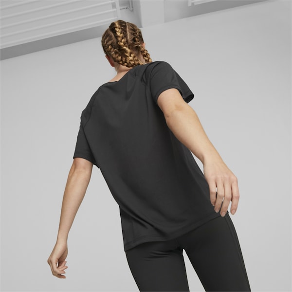 Evostripe Women's Relaxed Fit T-Shirt, PUMA Black, extralarge-AUS