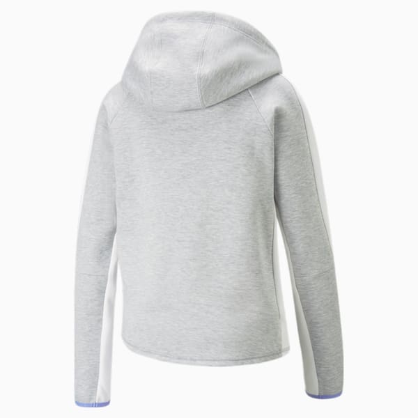 EVOSTRIPE Full-Zip Hoodie Women, Light Gray Heather, extralarge-GBR