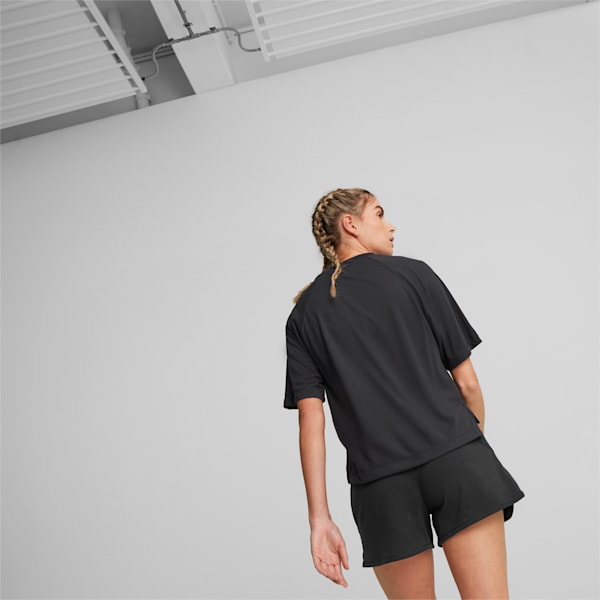 MODERN SPORTS Women's Relaxed Fit T-Shirt, PUMA Black, extralarge-IND
