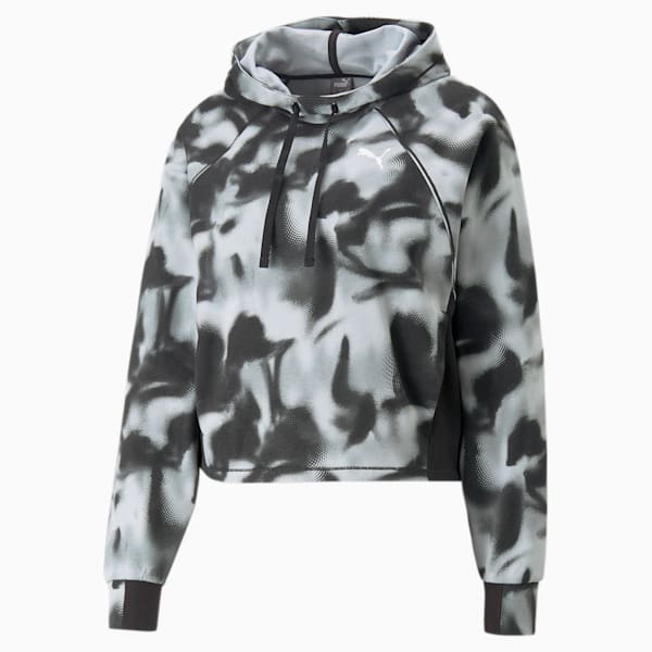 Modern Sports All Over Print Women's Hoodie, PUMA Black, extralarge-IND