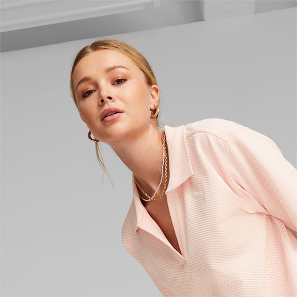 HER Women's Polo, Rose Dust