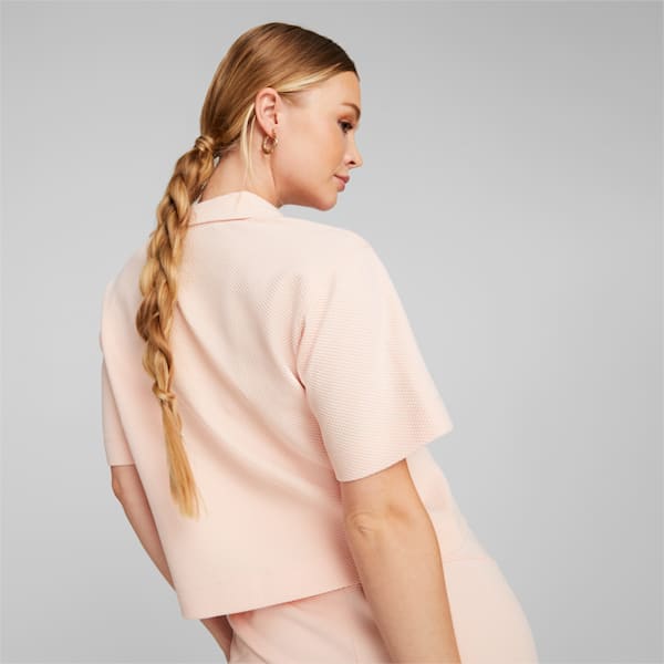 HER Women's Relaxed Fit Polo T-shirt, Rose Dust, extralarge-IND