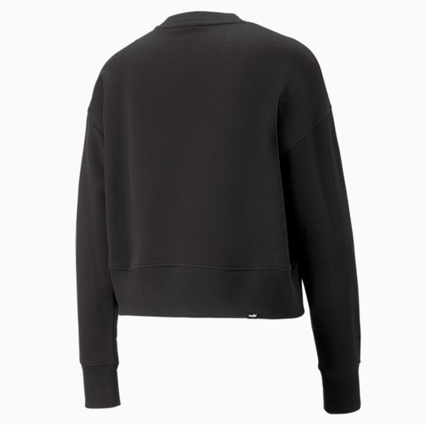 HER Women's Relaxed Fit Sweatshirt, PUMA Black, extralarge-IND