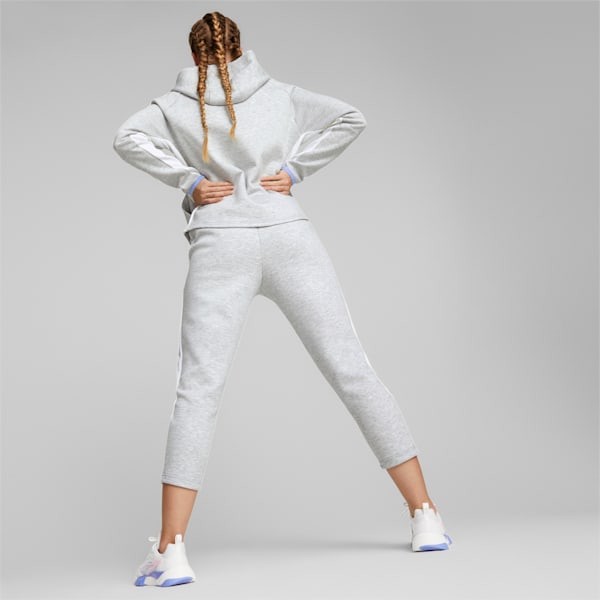 EVOSTRIPE High-Waist Pants Women, Light Gray Heather
