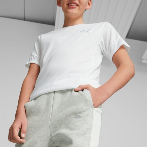 Evostripe Pants Youth, Light Gray Heather