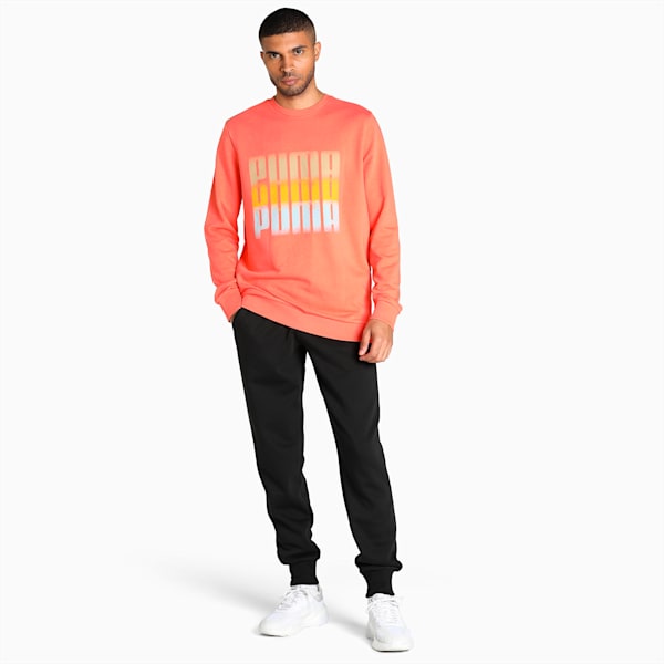 Summer Squeeze Men's Regular Fit Sweatshirt, Salmon, extralarge-IND