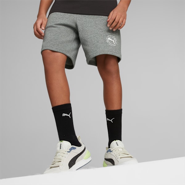 ACTIVE SPORTS Youth Regular Fit Shorts, Medium Gray Heather, extralarge-IND