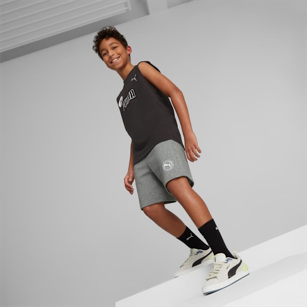 ACTIVE SPORTS Youth Regular Fit Shorts, Medium Gray Heather, extralarge-IND