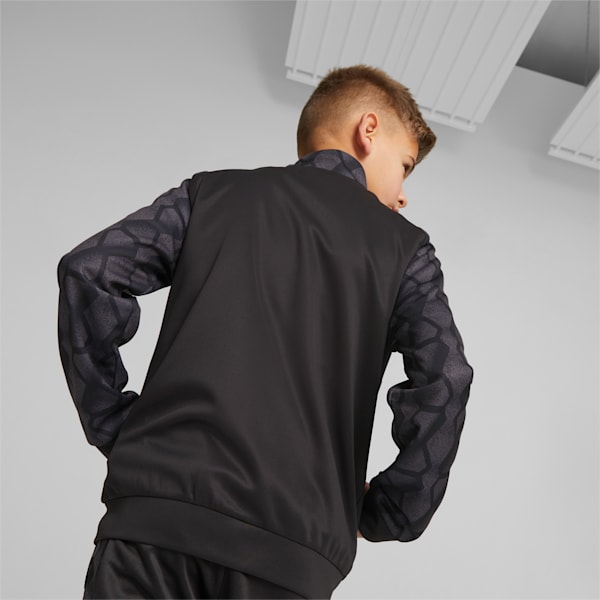ACTIVE SPORTS Poly Youth Regular Fit Jacket, PUMA Black, extralarge-IND