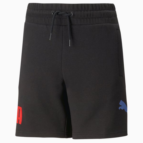 PUMA Power Shorts Youth, PUMA Black-Warm Earth, extralarge