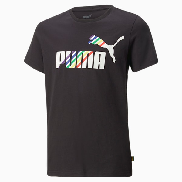 Essential+ Love is Love Youth Regular Fit T-Shirt, PUMA Black, extralarge-IND