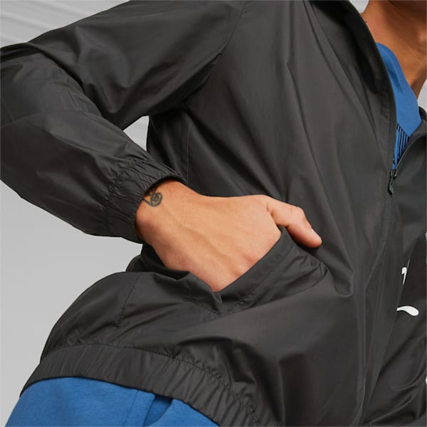 PUMA Graphic Unisex Regular Fit Jacket, PUMA Black, extralarge-IND