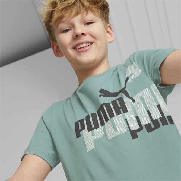 LOGO POWER Youth Regular Fit T-Shirt, Adriatic, extralarge-IND