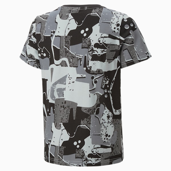 Essentials+ Street Art All Over Print Boys' T-Shirt, PUMA Black, extralarge-IND