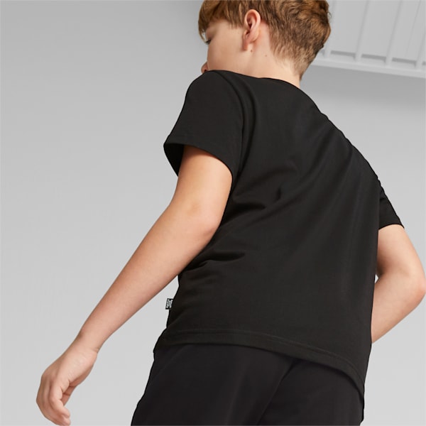 Essential+ STREET ART Summer Youth Regular Fit T-Shirt, PUMA Black, extralarge-IND