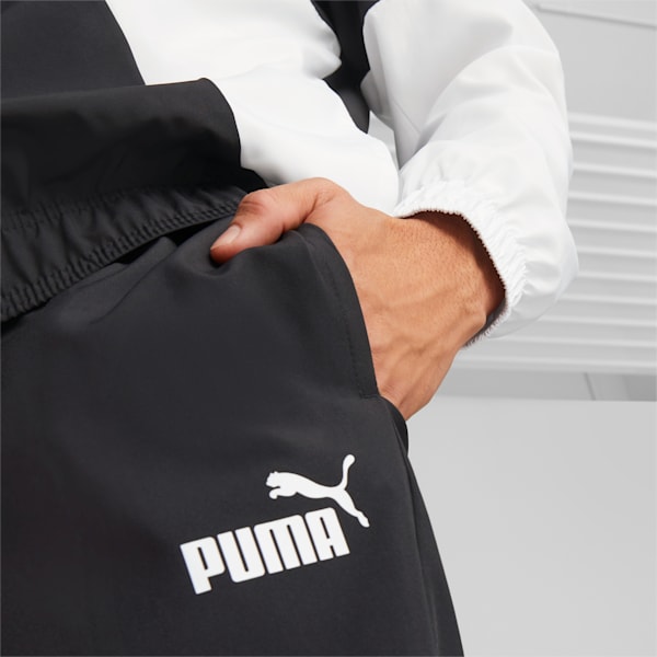 PUMA Power Woven Men's Regular Fit Tracksuit, PUMA Black, extralarge-IND