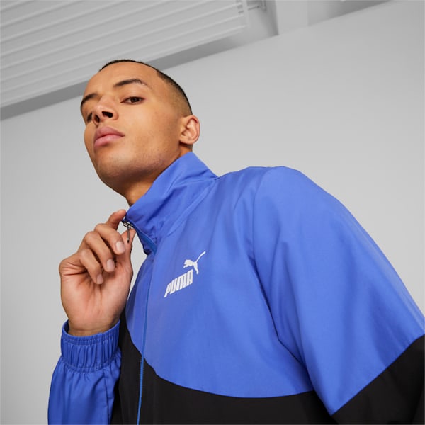 PUMA Power Woven Men's Regular Fit Tracksuit, Royal Sapphire, extralarge-IND