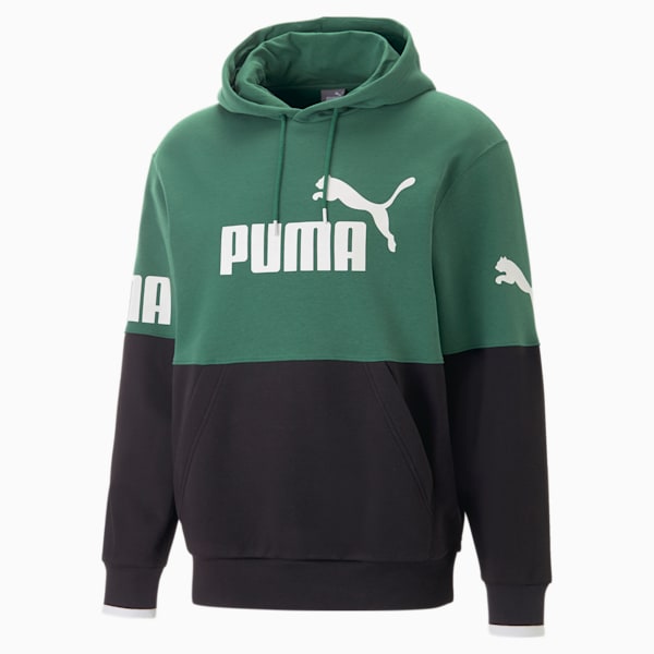 PUMA POWER Colourblock Hoodie Men, Vine, extralarge-GBR